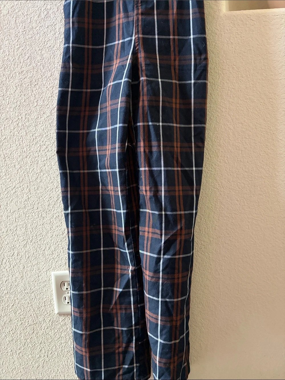 Stradivarius Plaid Check Wide-Leg Overalls Jumpsuit - Picture 4 of 11